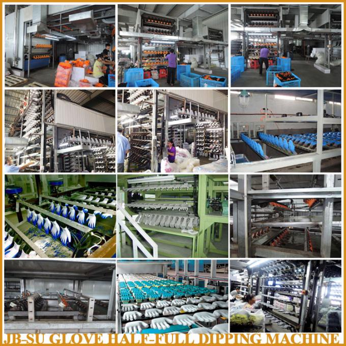 Chaîne de production de plongement à moitié de machine de revêtement de latex de gant de capacité élevée avec des certificats d'OIN de la CE